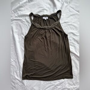 Calvin Klein Olive Green Sleeveless Tank Top
